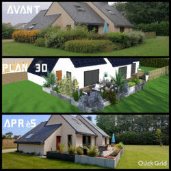 Paysagiste Maen Roch Création de jardin 8 Maçonnerie Maen Roch
