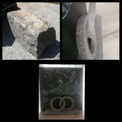 Paysagiste Maen Roch Gravure sur ardoise 11 Maçonnerie Maen Roch