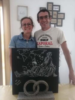 Paysagiste Maen Roch Gravure sur ardoise 8 Maçonnerie Maen Roch